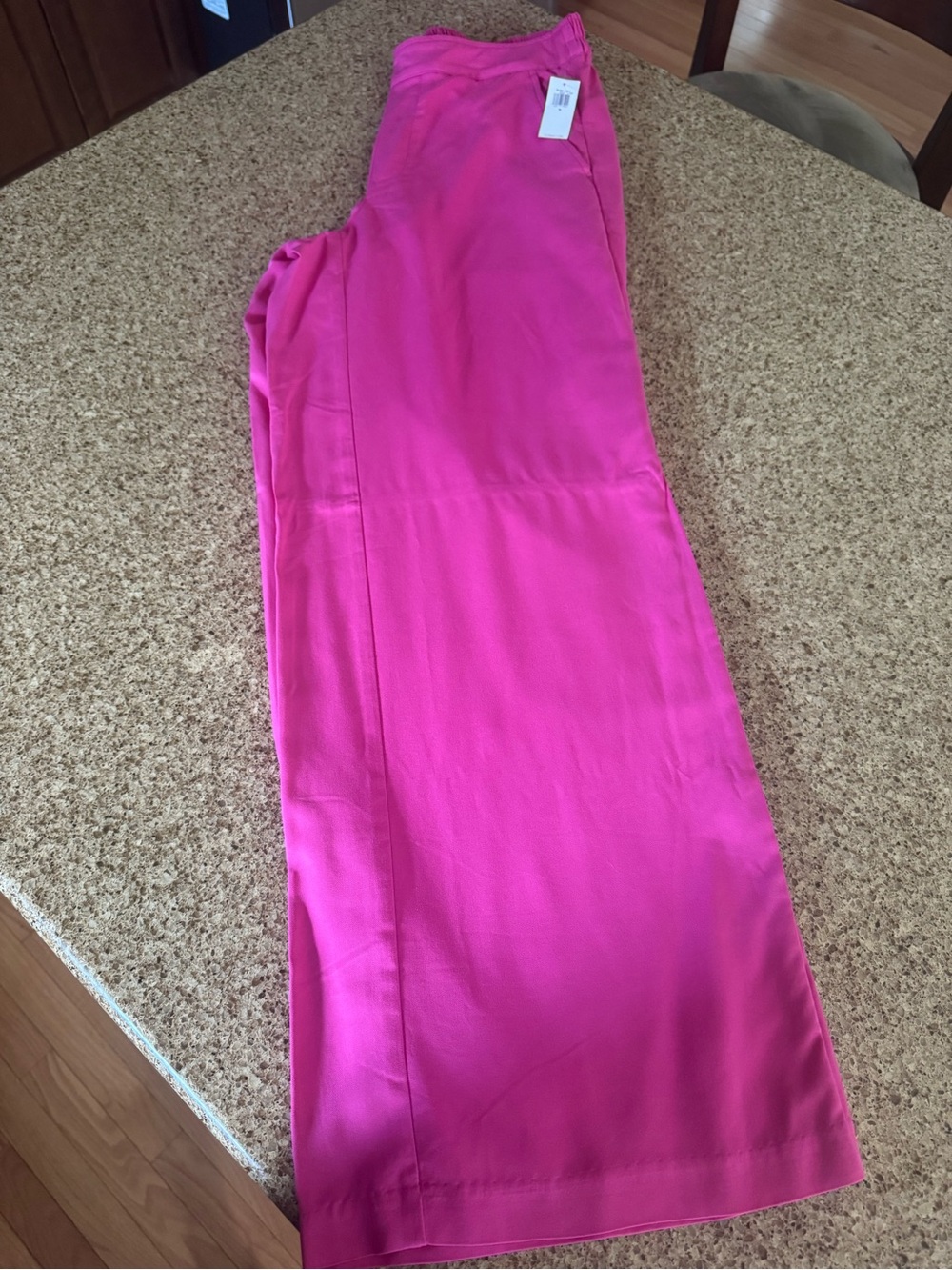 Old Navy Wide Leg Pants in Bright Pink